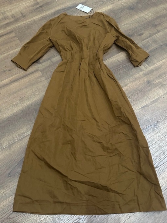 Zara Dresses & Skirts - Zara Tan-Brown Midi Dress